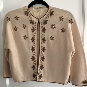 Vintage beaded cardigan sweater